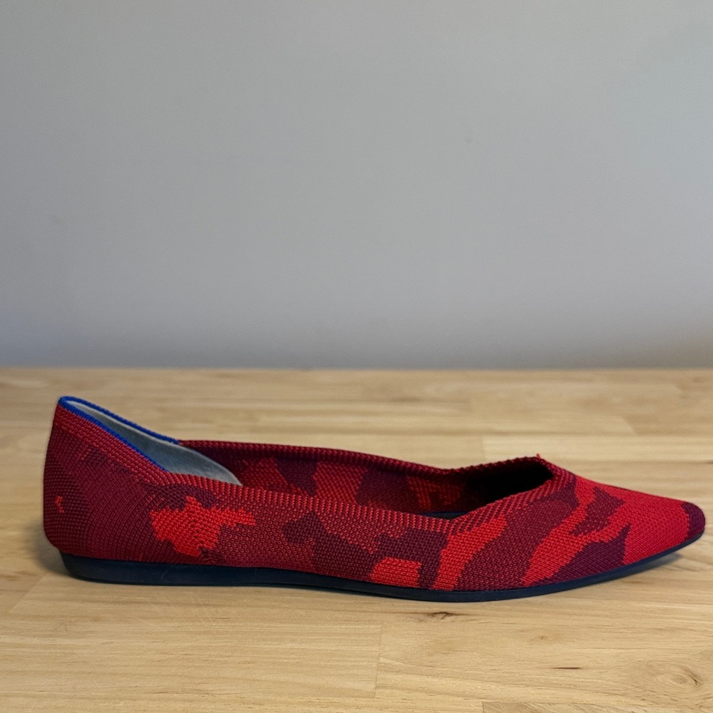 Rothy's Red and Purple Women's Flats - Picture 8 of 8